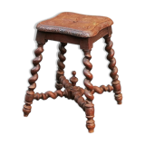 Ancient oak tabouret