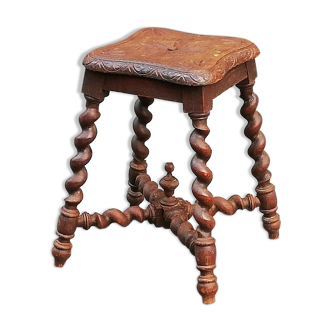 Ancient oak tabouret