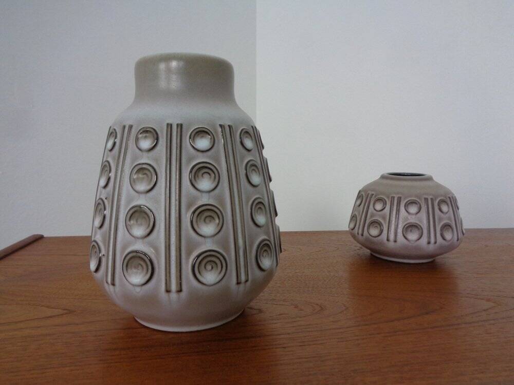 Steuler ceramic vases, 1960s, set of 2