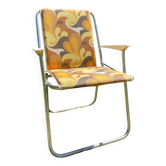 Folding camping chair, 70s garden armchair