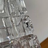 Vintage German Lead Crystal Block Vase, 1970s