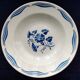 Set of 6 mismatched hollow plates in opaque porcelain from Badonviller