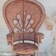 Emmanuelle chair Peacock vintage rattan