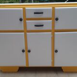 Buffet low yellow and white mado