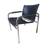 Fauteuil en cuir années 70-80