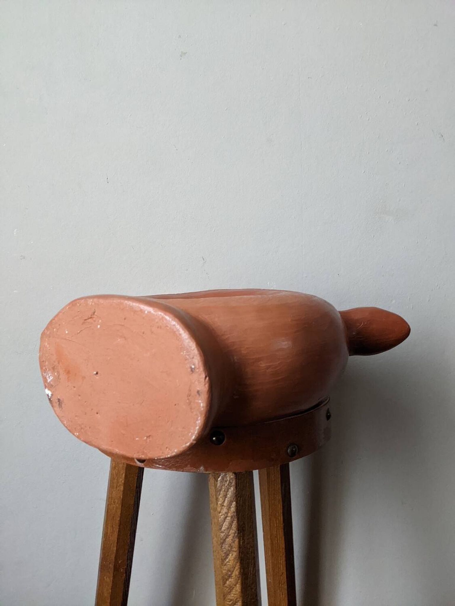 Handmade terracotta vase pottery Mexico