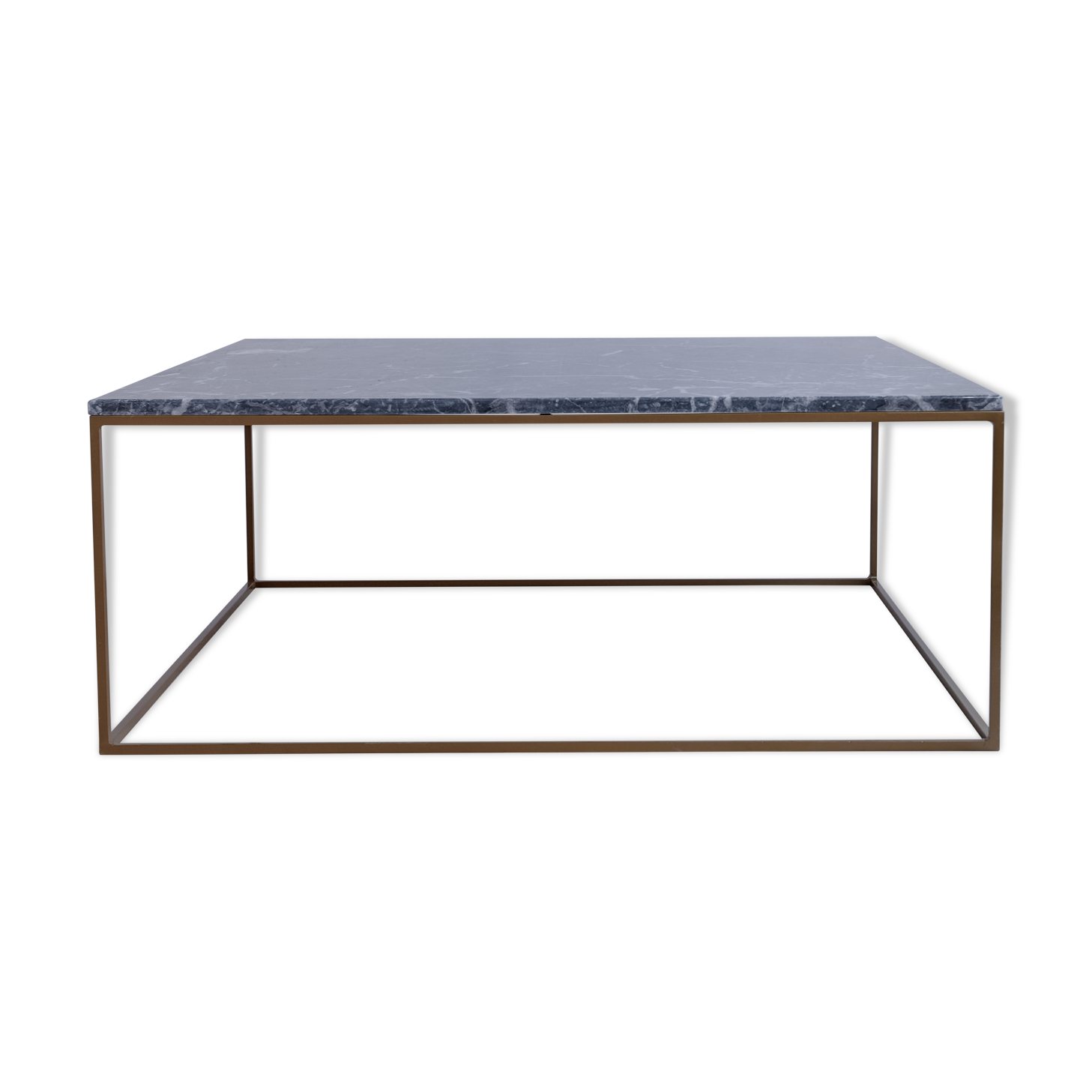 Square coffee table in grey marble Emperador