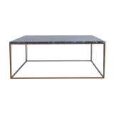 Square coffee table in grey marble Emperador