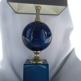 Philippe Barbier blue metal lamp