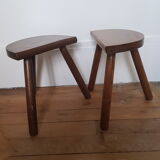 Set of 2 tripod stools