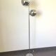 Eyeball floor lamp in chromed metal