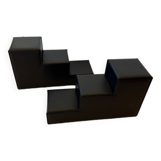 Scacchi B&B tables black leather