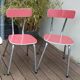 Paire de chaises en formica vintage
