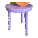 Lilac tripod stool