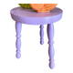 Lilac tripod stool