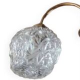 Vibtage crystal and bronze chandelier