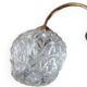 Lustre vibtage en cristal et bronze