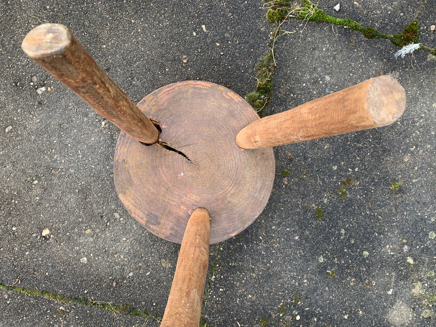 Antique milking stool to repair