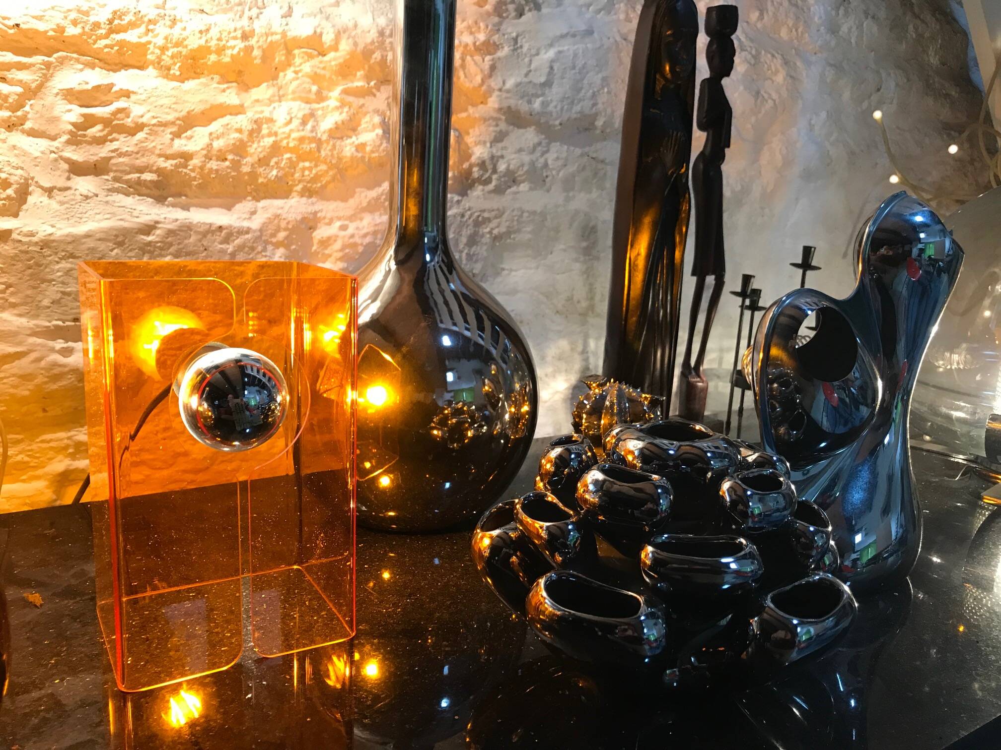 Lampe de Table Vintage • V.Orange • Space Age • 1970