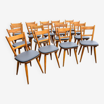 Set of 18 German brasserie chairs