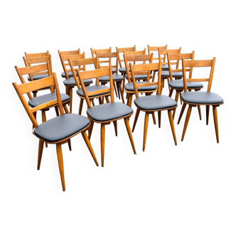 Set of 18 German brasserie chairs