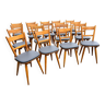 Lot de 18 chaises de brasserie Allemande