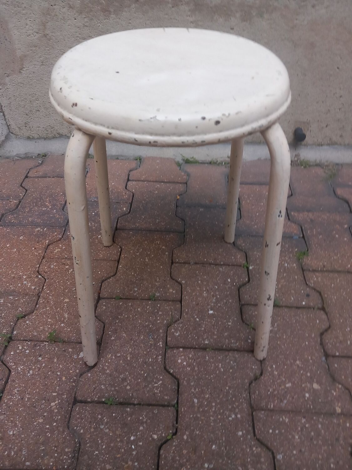 Vintage metal stool