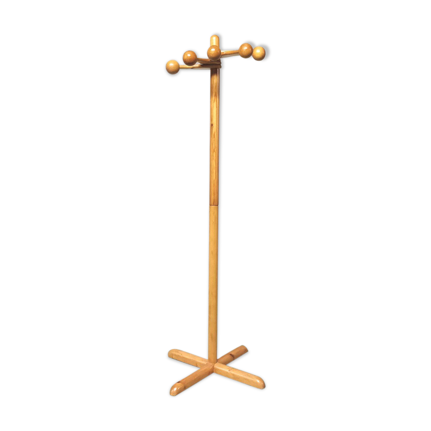 Door coats on foot 5 patères orientable wooden balls