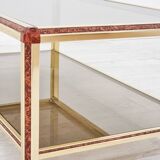 1980s smoked glass coffee table