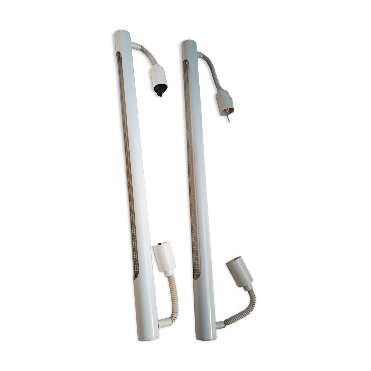 Pair of industrial pendant lamps by Massive 1980s