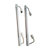 Pair of industrial pendant lamps by Massive 1980s