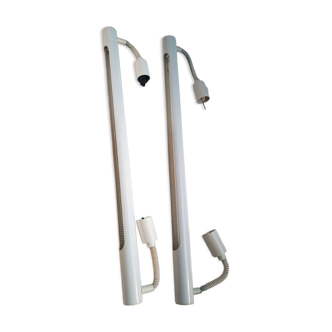 Pair of industrial pendant lamps by Massive 1980s