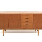 Scandinavian teak and oak sideboard, Sweden, 1960
