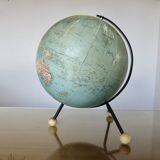 Taride tripod terrestrial globe from 1963