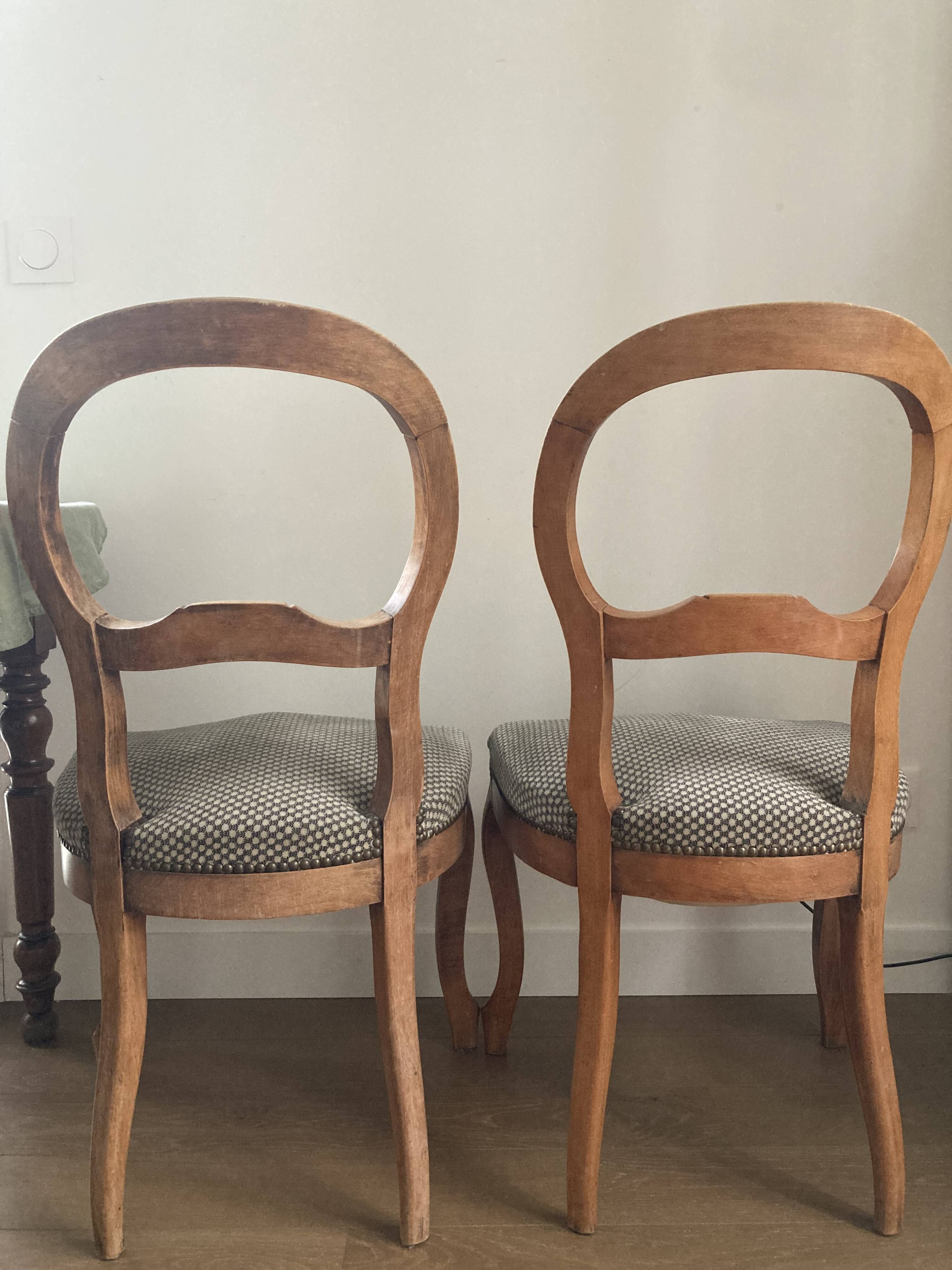 Set of 4 Louis-Philippe style chairs