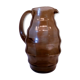 Blown glass pitcher, smoked "Art-déco"