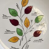 Seven vintage plates in fine earthenware from Gien service Gentilly