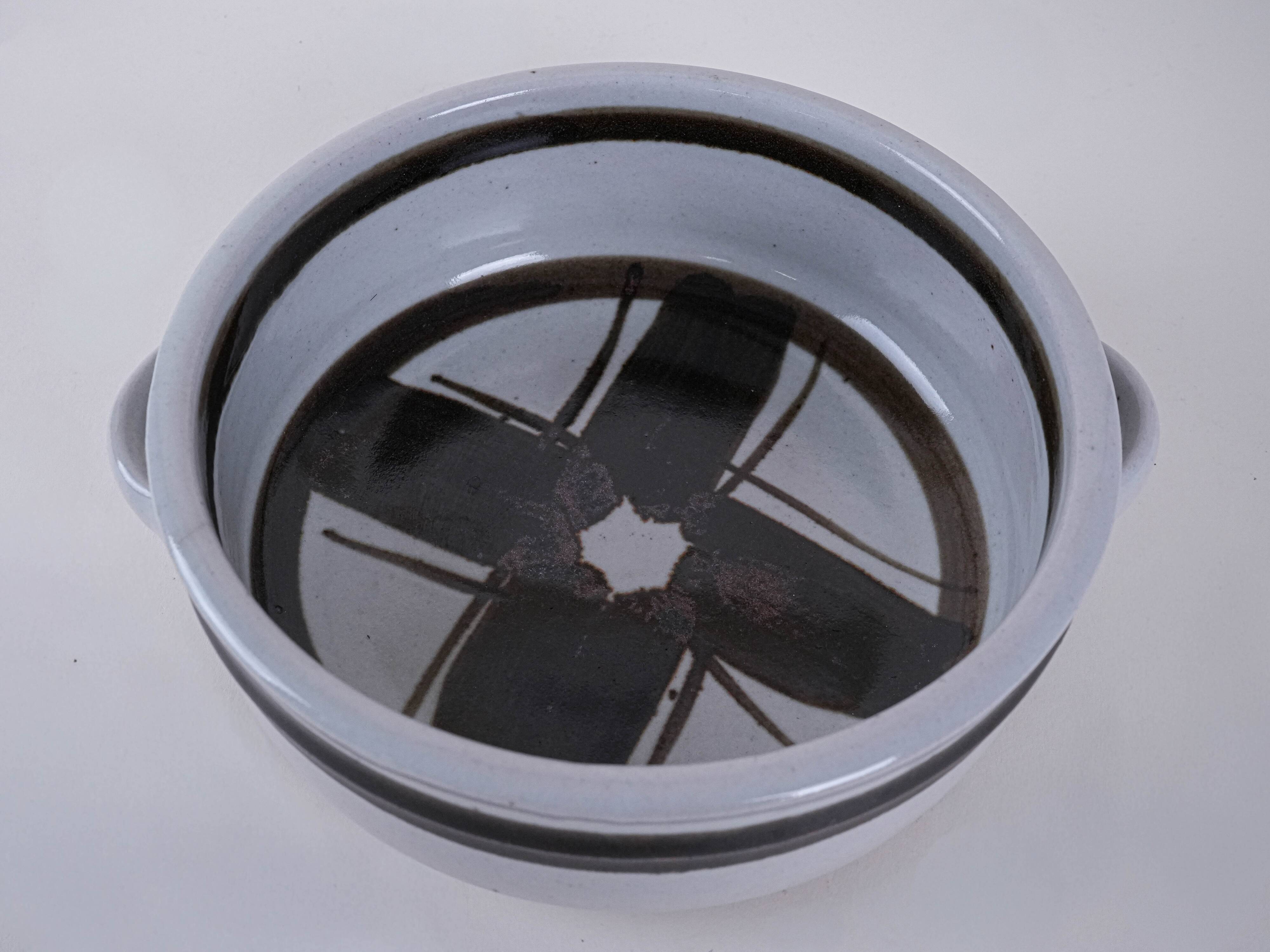 Ceramic bowl, Danish design, 1970s, manufactured by Hanne Stentøj