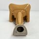 Pedestal sink in mustard by Luigi Colani for Villeroy & Boch, 1960