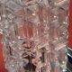 Pair of Vintage Mid-century Wall Sconces 1960s Chrome and Glass
