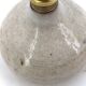 Lampe de potier en grès gris beige signée, céramique artisanale années 70
