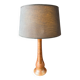 Glazed stoneware desk lamp in free form, 1950s-60s.