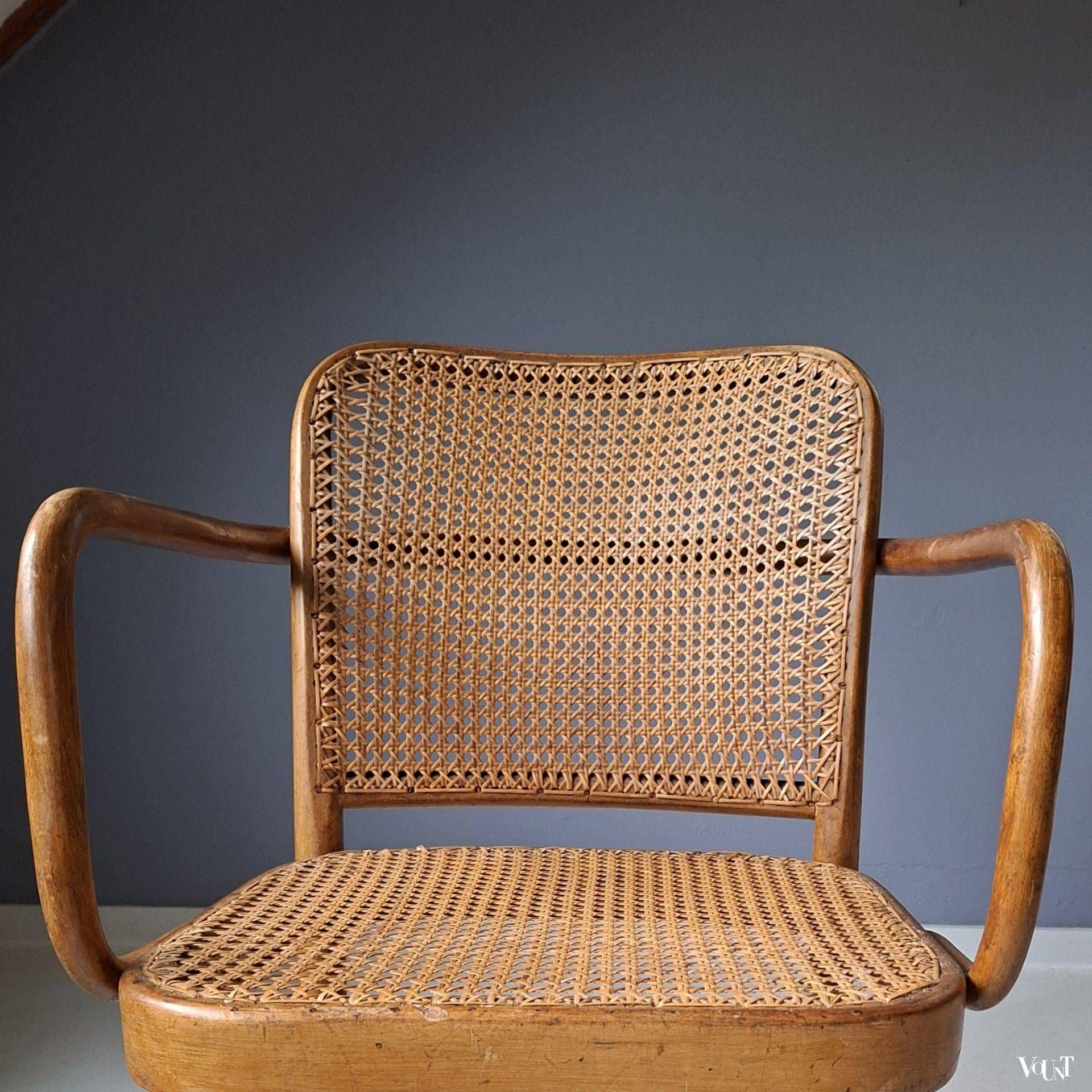 Prague or A 811 F chair, Josef Hoffmann for Thonet, 1950s