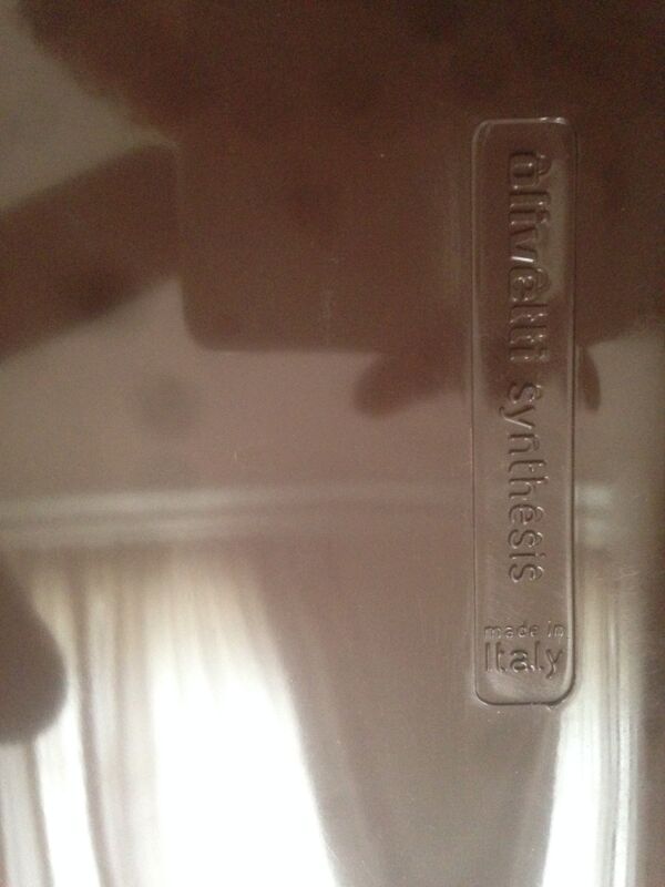 Chaise marron en métal et en plastique par Ettore Sottsass pour Olivetti Synthesis