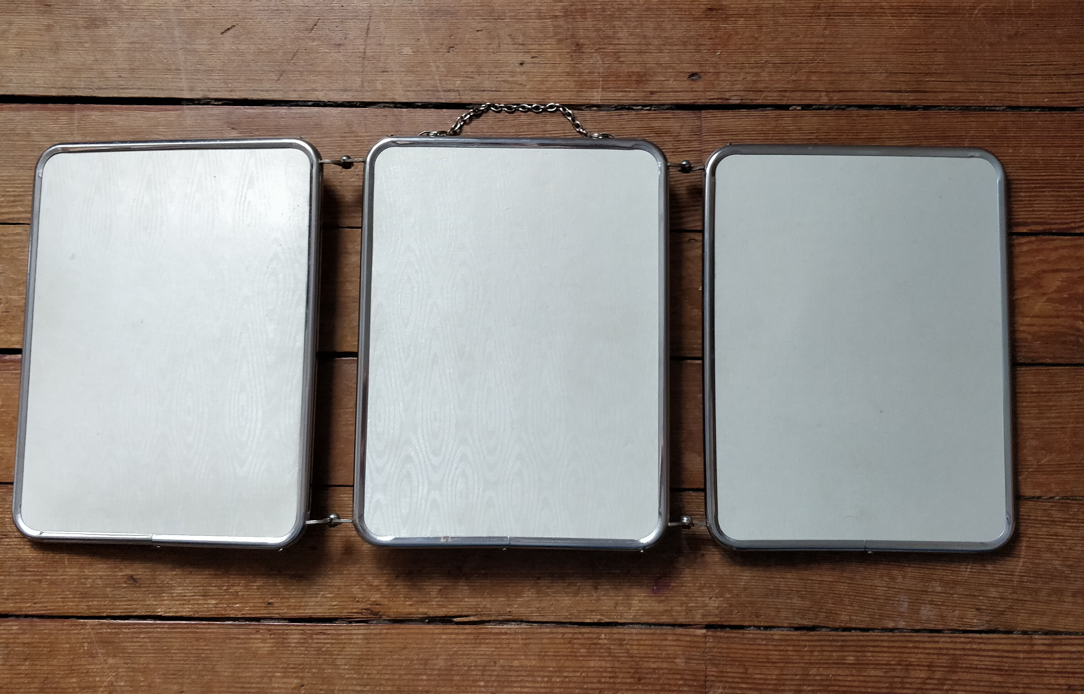 Barber triptych mirror 60x24cm