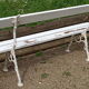 Garden bench cast iron legs