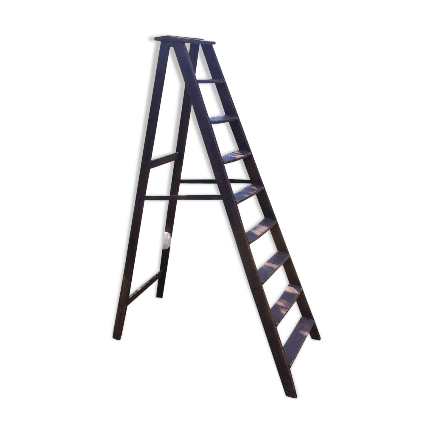 Escabeau bois et fer forgé