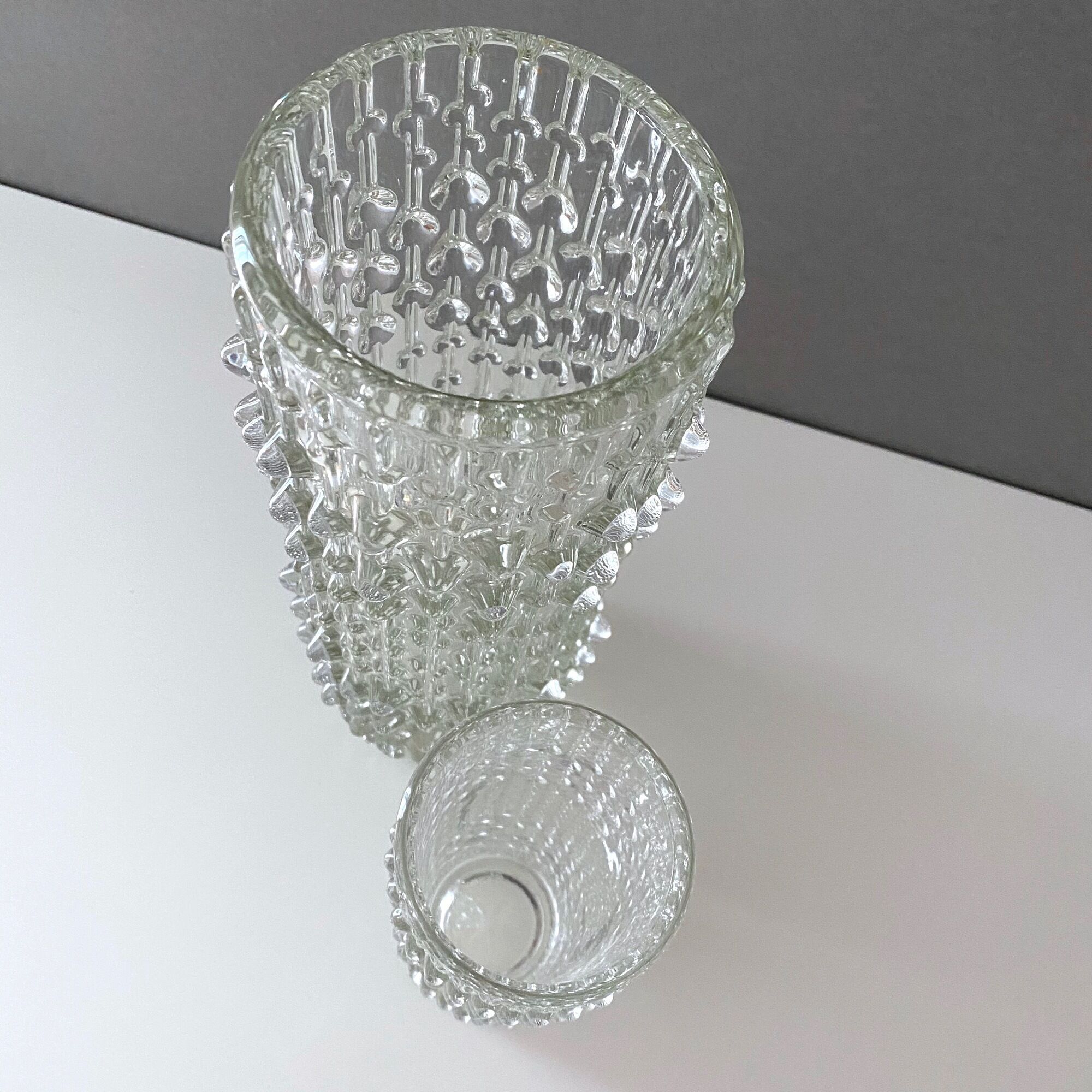Candle Wax vase by Frantisek Peceny ed. Sklo Union, 1970s