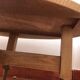 Coffee table in oak and ceramic by GUILLERME ET CHAMBRON