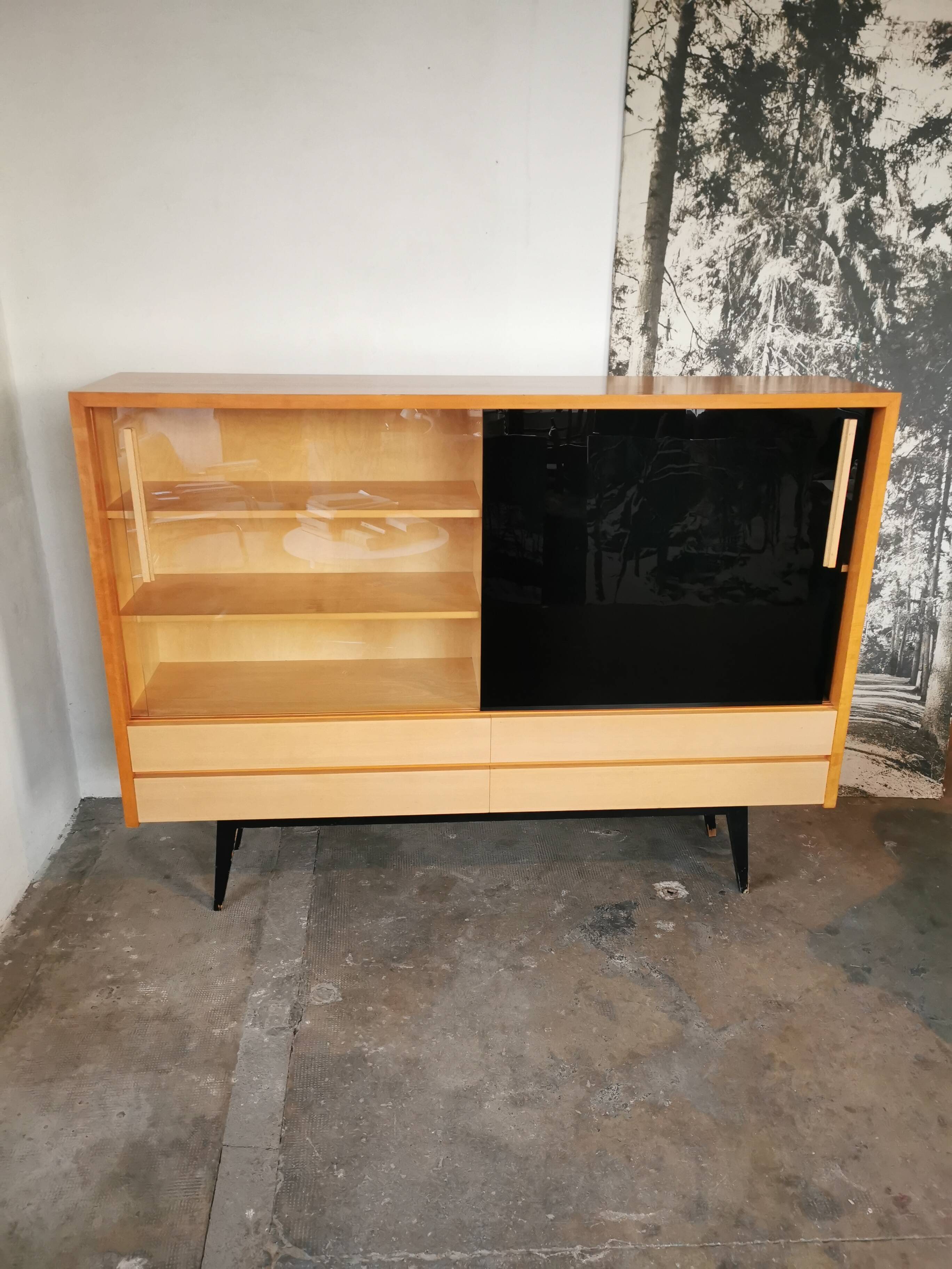 Library, display case from the 60s